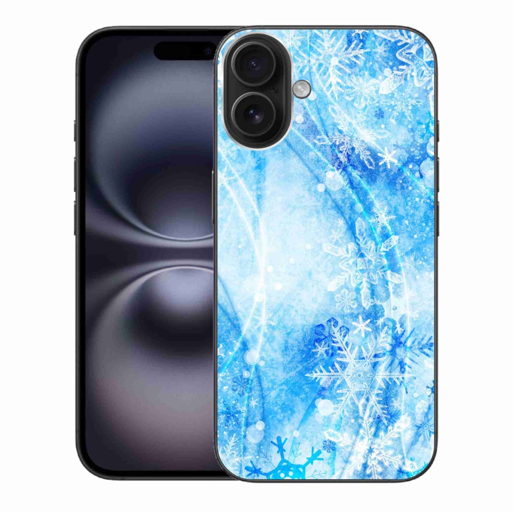 Zselés borítás mmCase iPhone 16 Plus készülékhez - hópelyhek