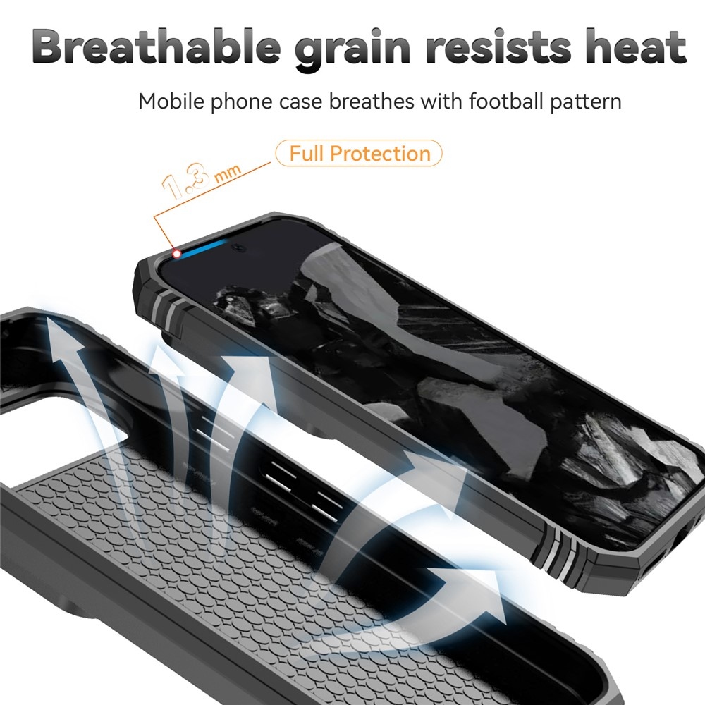 Gyűrűálló borítás Google Pixel 10 Pro XL/Pixel 9 Pro XL készülékhez - fekete