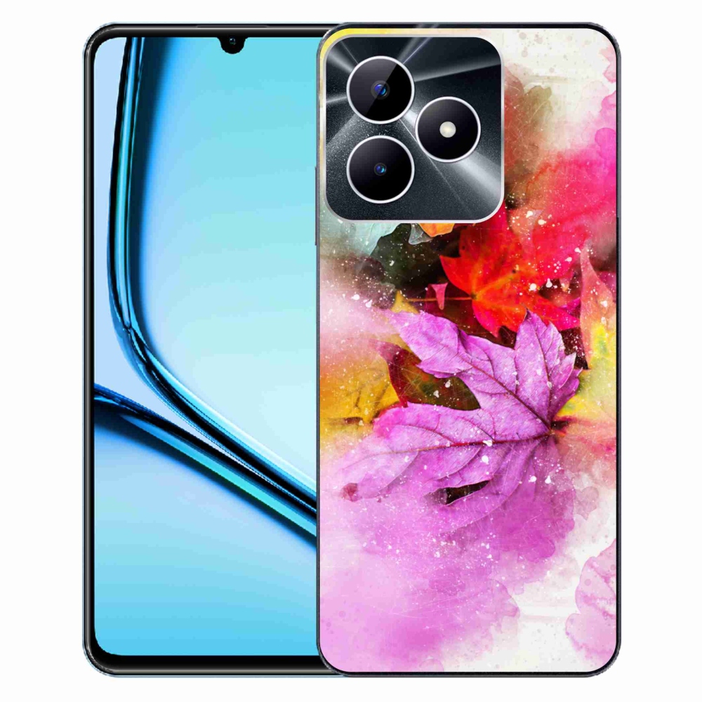 Zselés borító mmCase a Realme Note 50 készülékhez - színes levelek