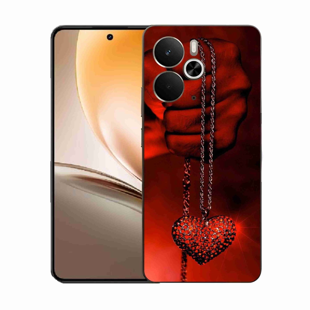 Gél borítás mmCase a Realme 14 5G/14T 5G számára - nyaklánc