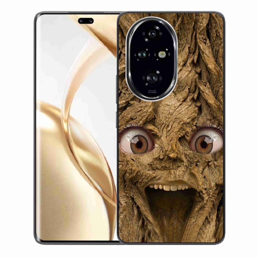 Gél borító mmCase a Honor 200 Pro 5G számára - boldog fa szemekkel