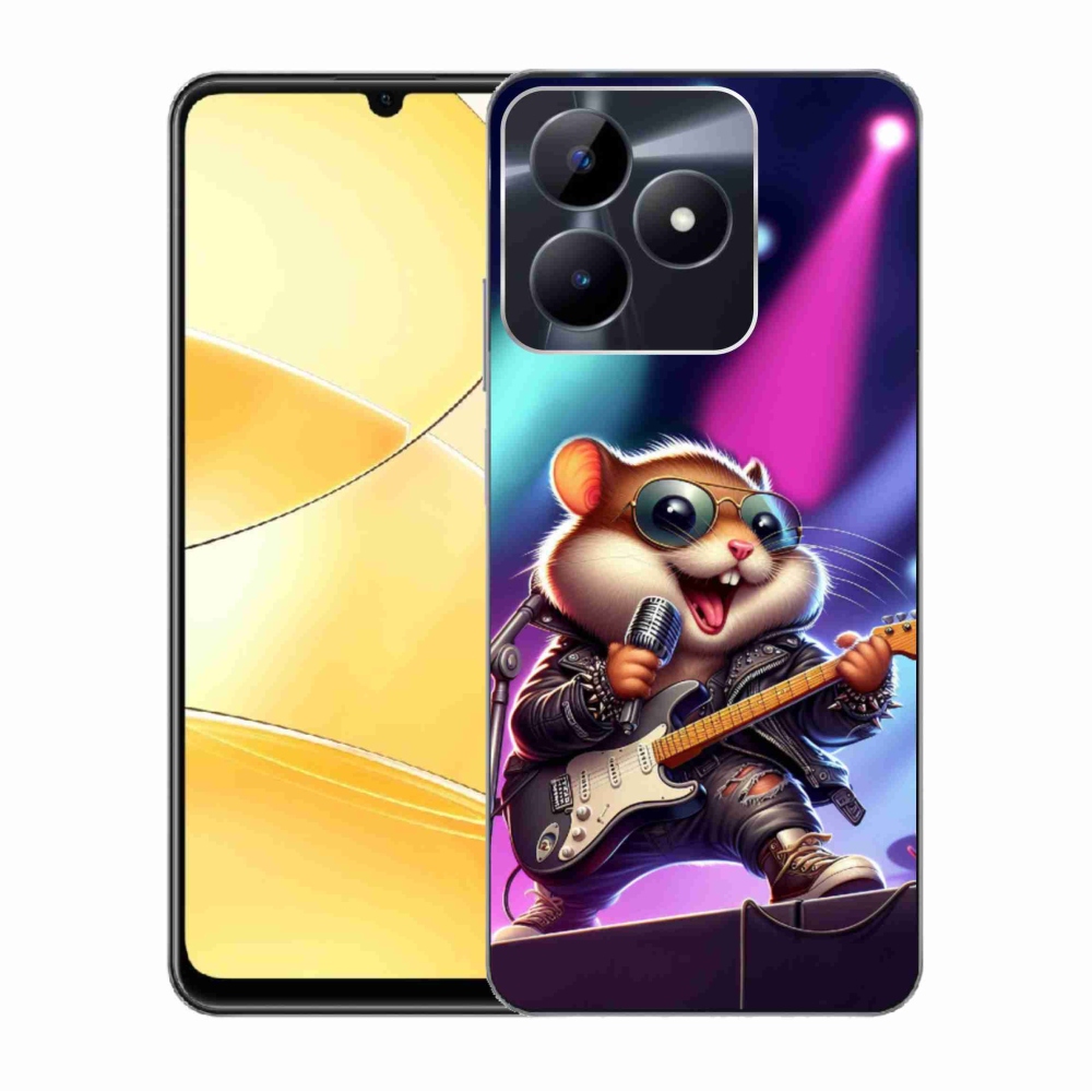 Gél borítás mmCase a Realme C51/C53 készülékhez - hörcsög hintaló