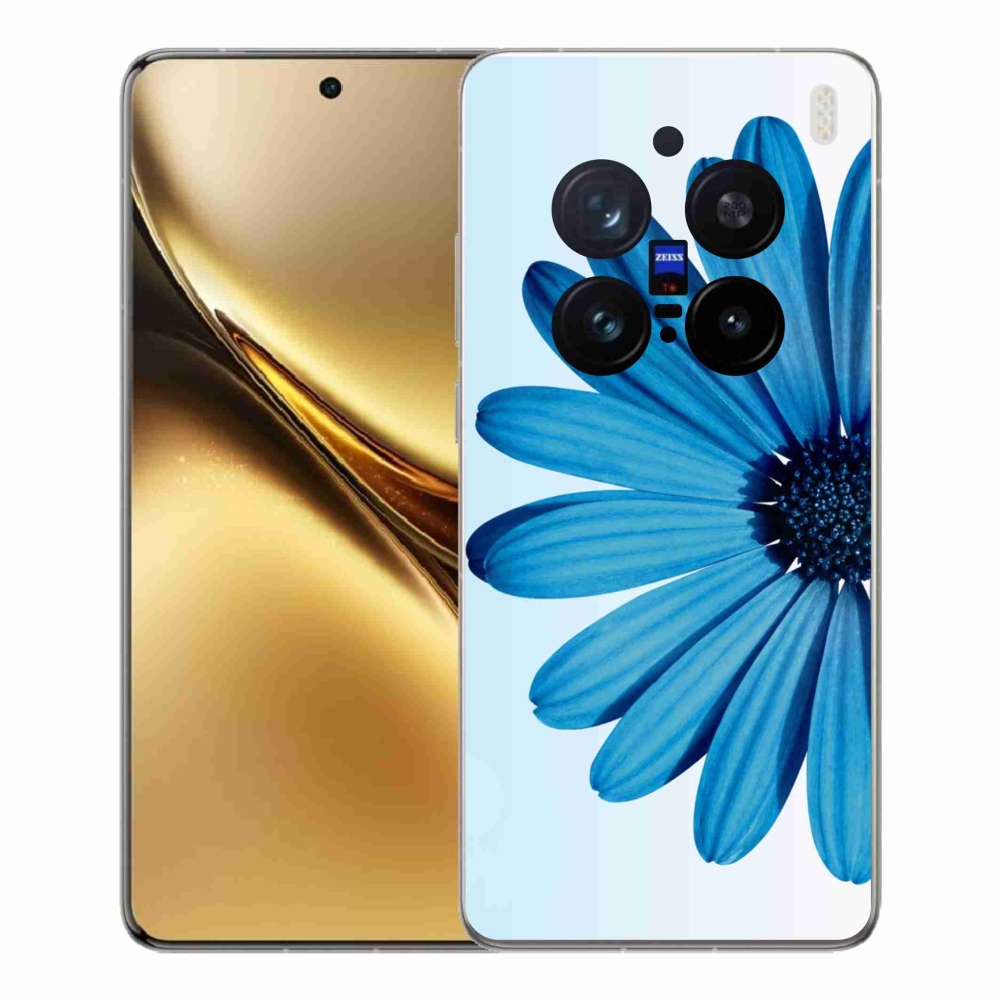 Zselés borítás mmCase a Vivo X200 Pro 5G készülékhez - kék színű margaréta