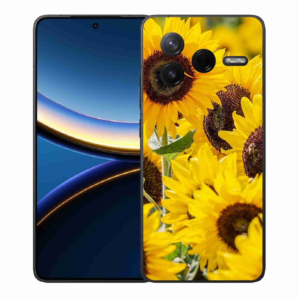 Gél borítás mmCase a Xiaomi Poco F7 Pro számára - Napraforgó