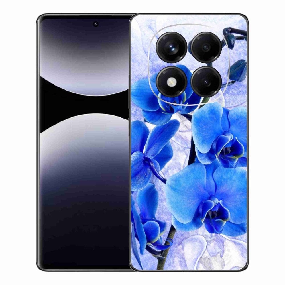 Gél borítás mmCase a Xiaomi Redmi Note 14 Pro számára - kék virágok