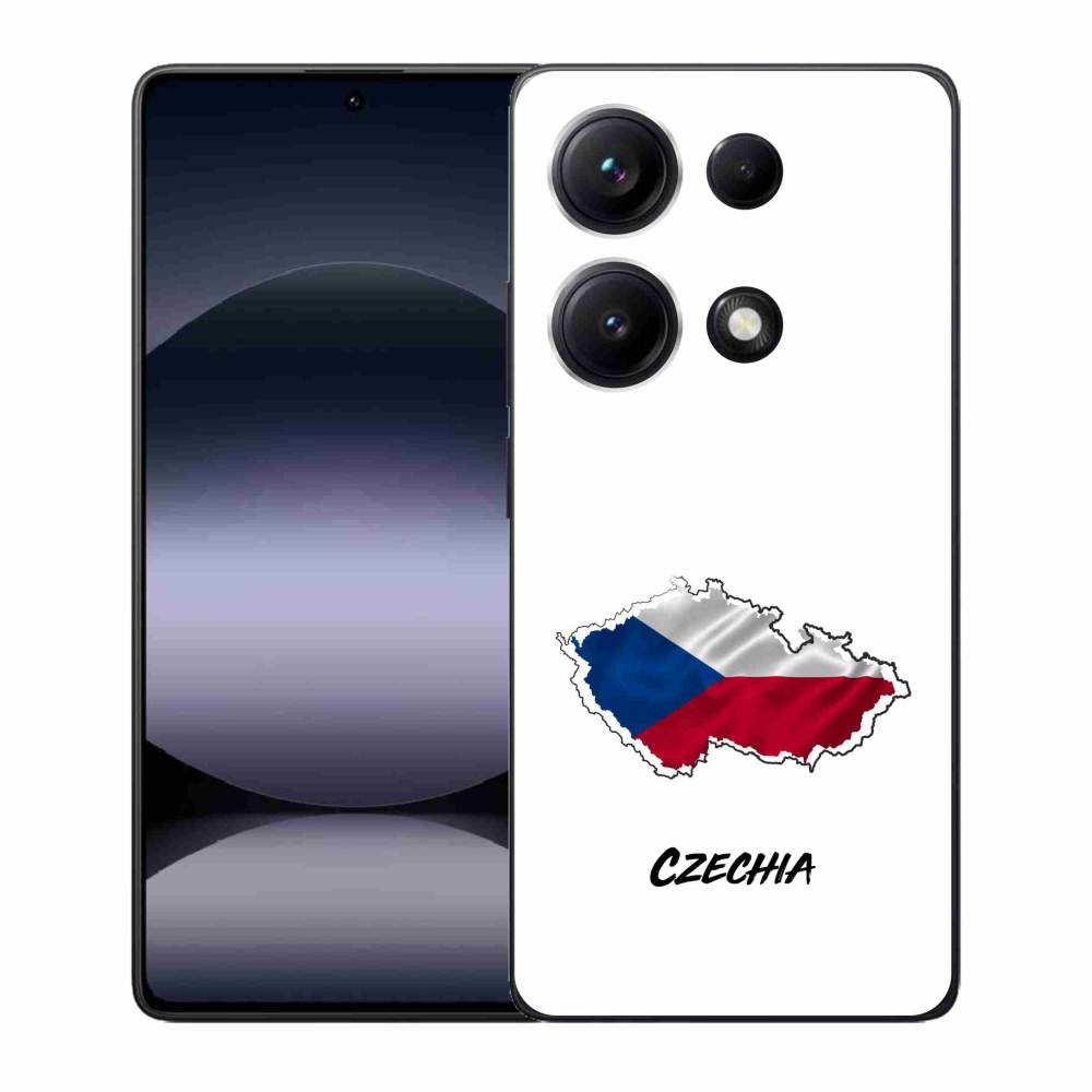 Gél borító mmCase a Xiaomi Redmi Note 14S-hez - Csehország fehér háttér