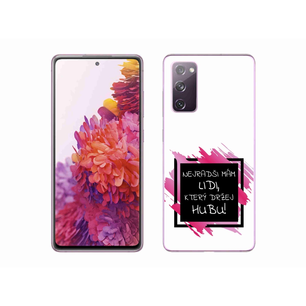 Gél borító mmCase Samsung Galaxy S20 FE - vicces szöveg 7 fekete-fehér háttérrel