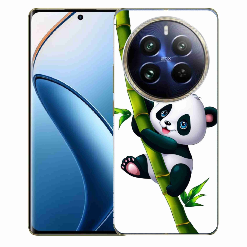 Gél borítás mmCase a Realme 12 Pro 5G/12 Pro+ 5G számára - panda a bambuszon