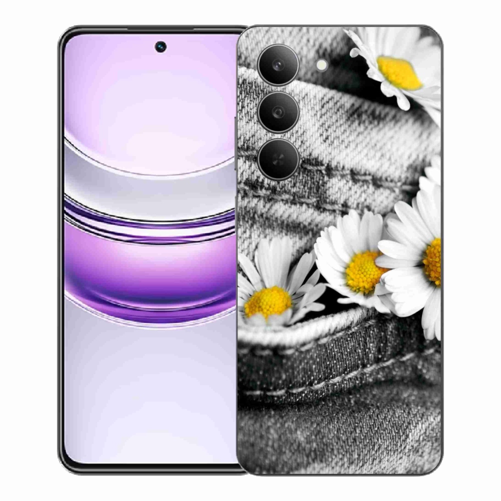 Zselés borítás mmCase a Realme 14x 5G készülékhez - margaréták