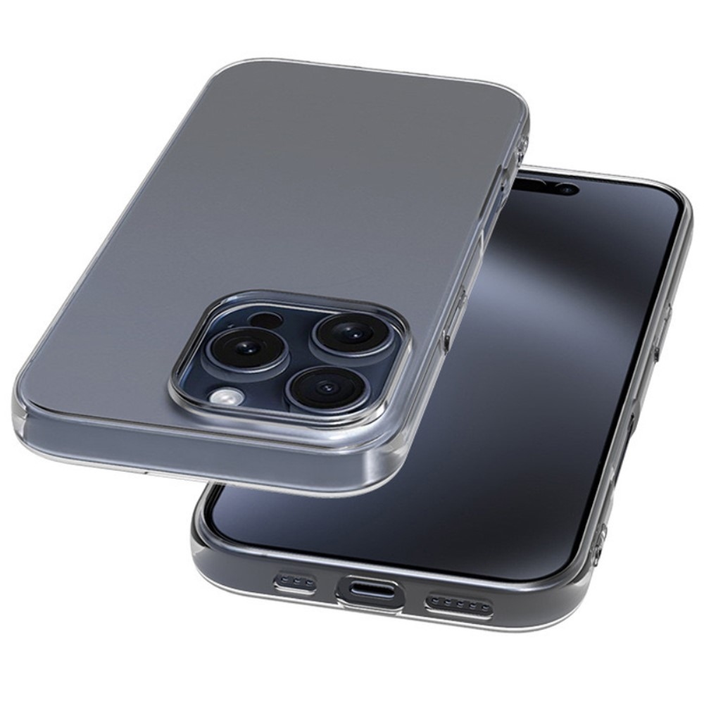 Átlátszó zselés tok iPhone 16 Pro Max készülékhez - átlátszó