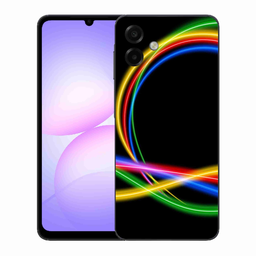Zselés borítás mmCase Samsung Galaxy A07 4G - neon körökhöz