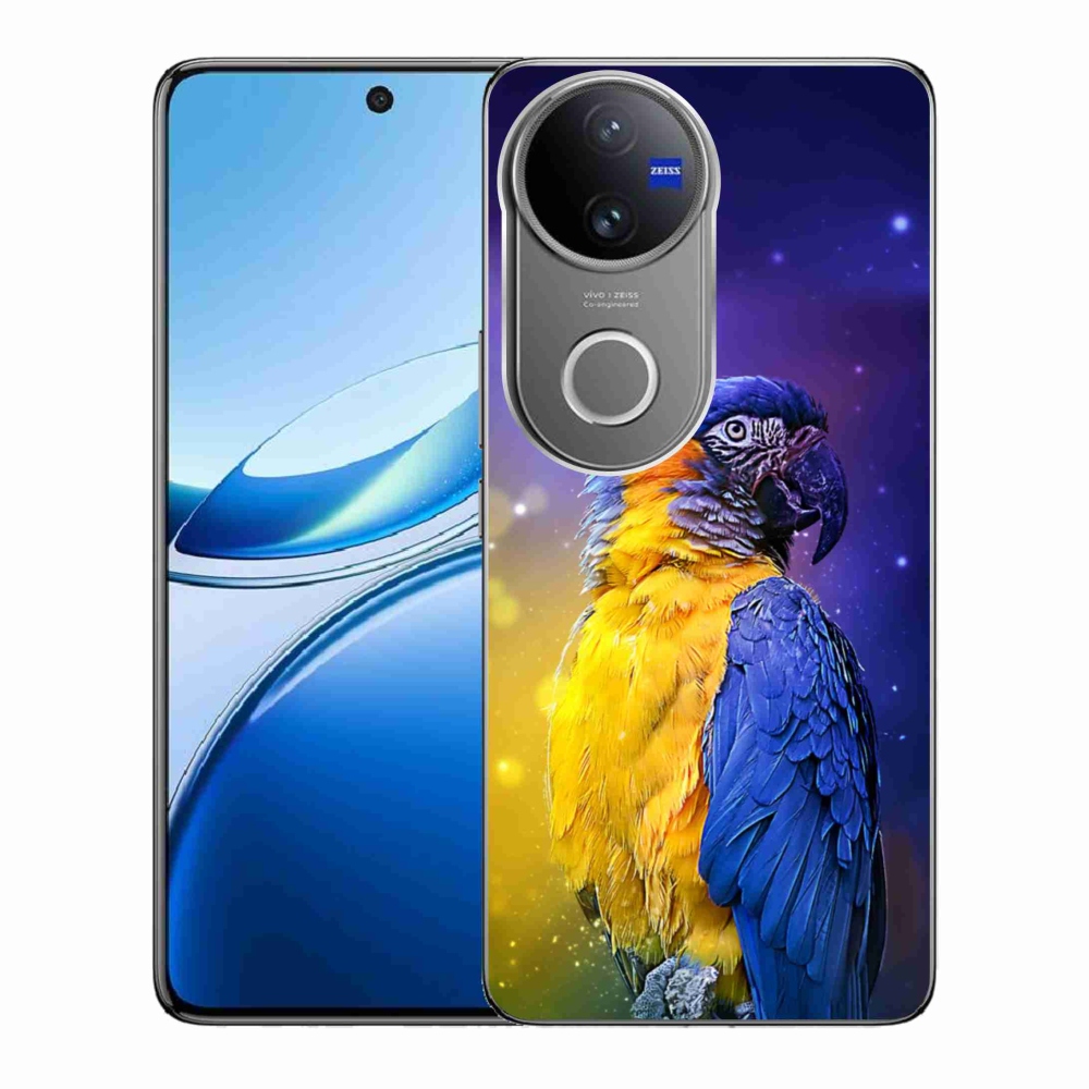 Zselés borítás mmCase a Vivo V50 5G készülékhez - papagáj ara 1