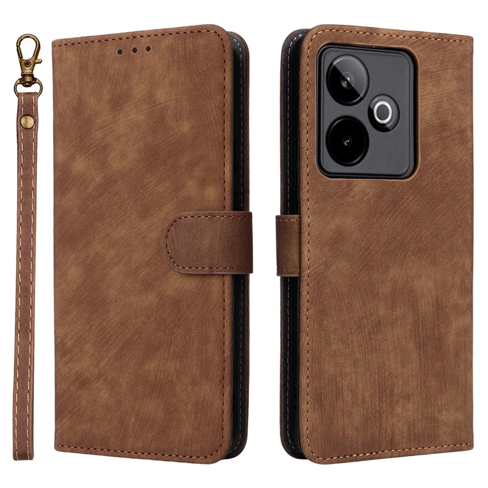 RFID könyvtáska a Realme GT 7 5G készülékhez - barna