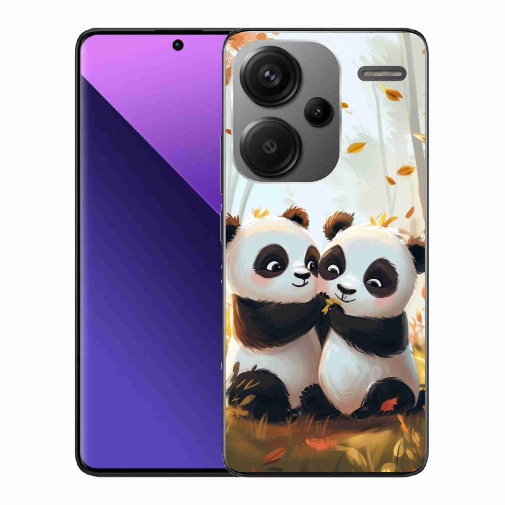 Gél borítás mmCase a Xiaomi Redmi Note 13 Pro+ 5G számára - pandák