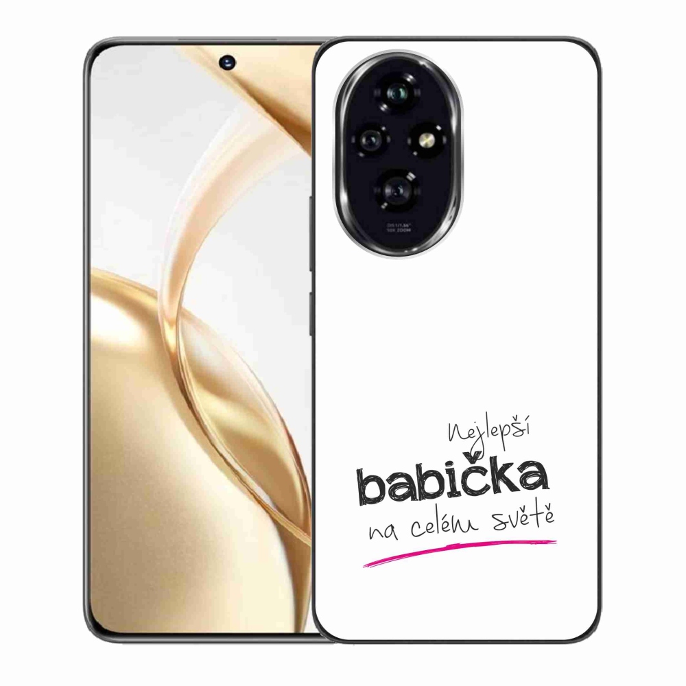 Gél borító mmCase a Honor 200 5G számára - Best Grandma 4 fehér háttér