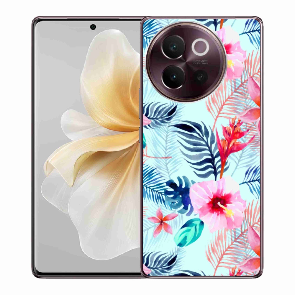 Gél borító mmCase a Vivo V40 Lite 5G készülékhez - virágok