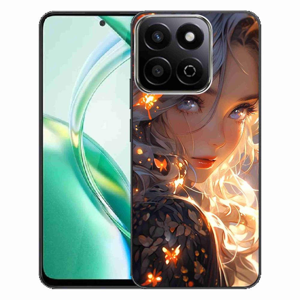 Gél borító mmCase a Honor 200 Smart 5G készülékhez - lány és pillangók