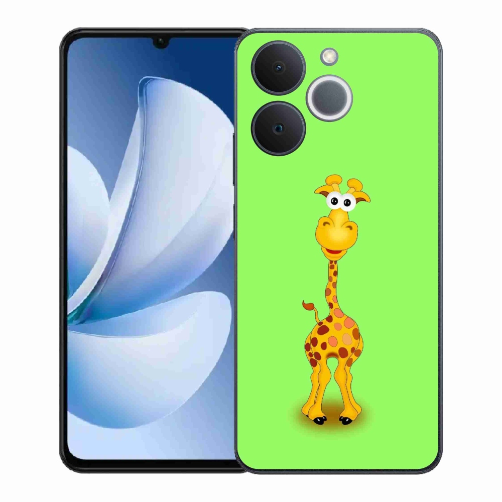 Zselés borítás mmCase a Realme Note 70T készülékhez - rajzfilm zsiráf