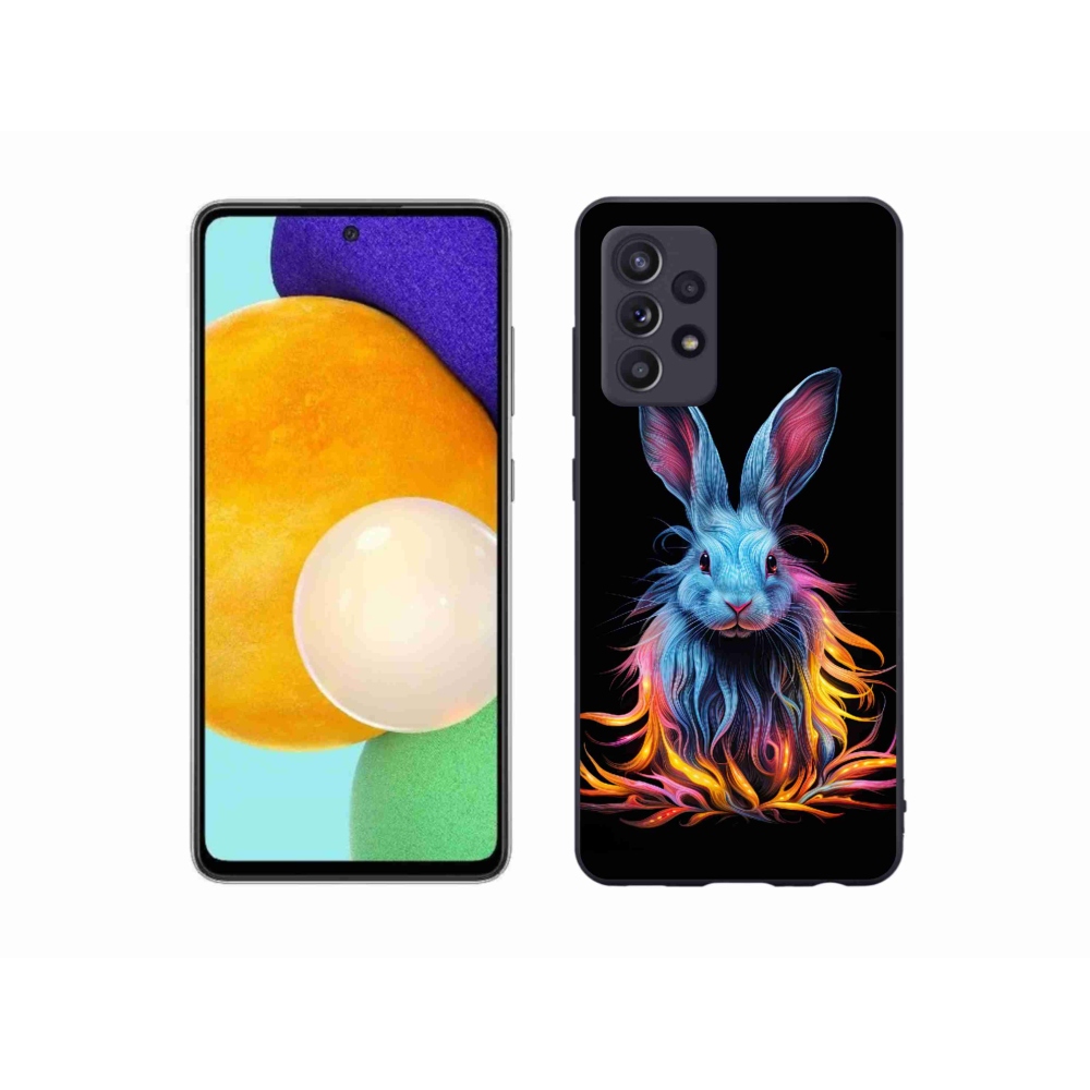 Zselés borítás mmCase Samsung Galaxy A52/A52 5G - absztrakt nyuszi