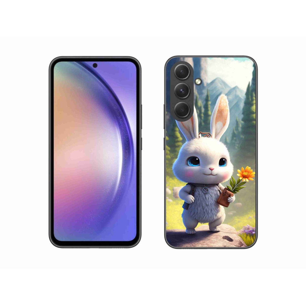 Gél védőhuzat mmCase Samsung Galaxy A54 5G - aranyos nyuszi