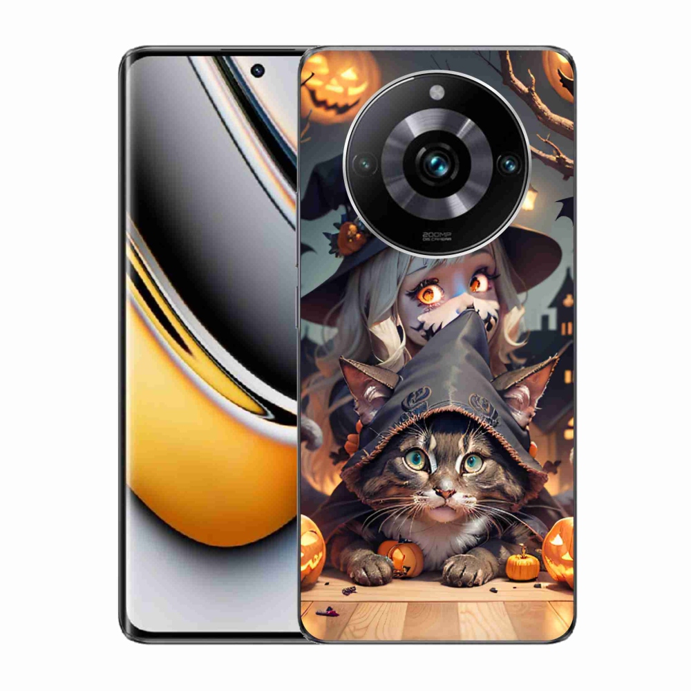 Zselés borítás mmCase a Realme 11 Pro/11 Pro+ - boszorkány macskával
