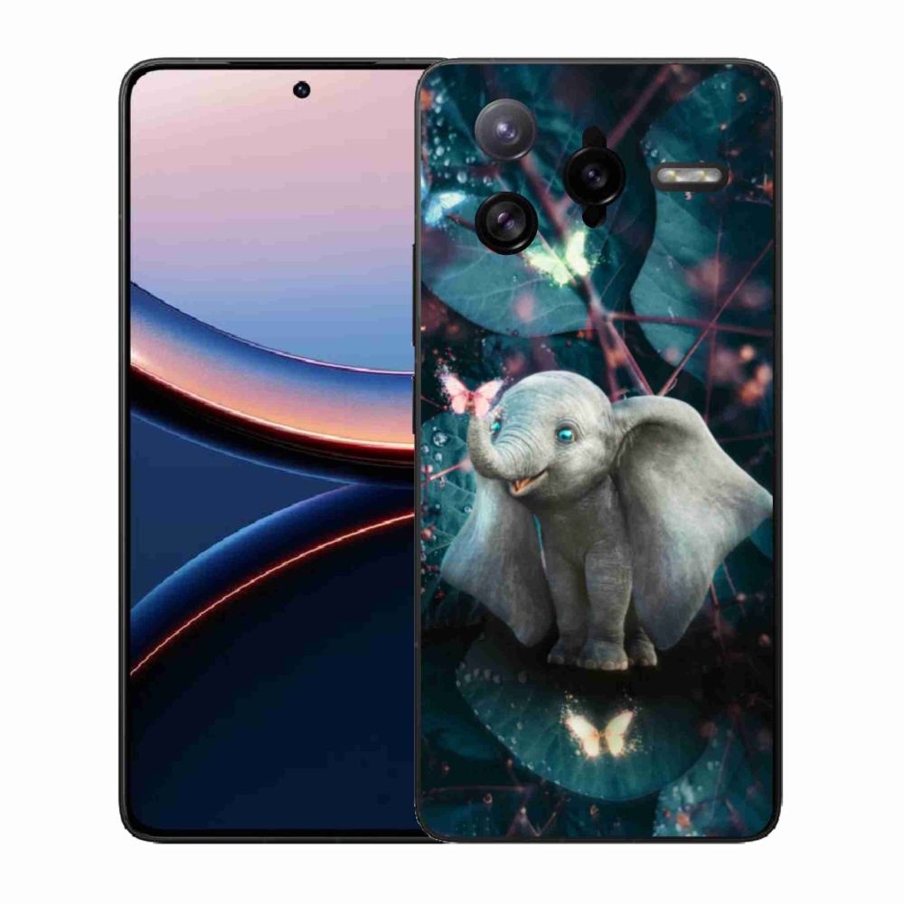 Gél borítás mmCase a Xiaomi Poco F7 Ultra számára - aranyos elefánt