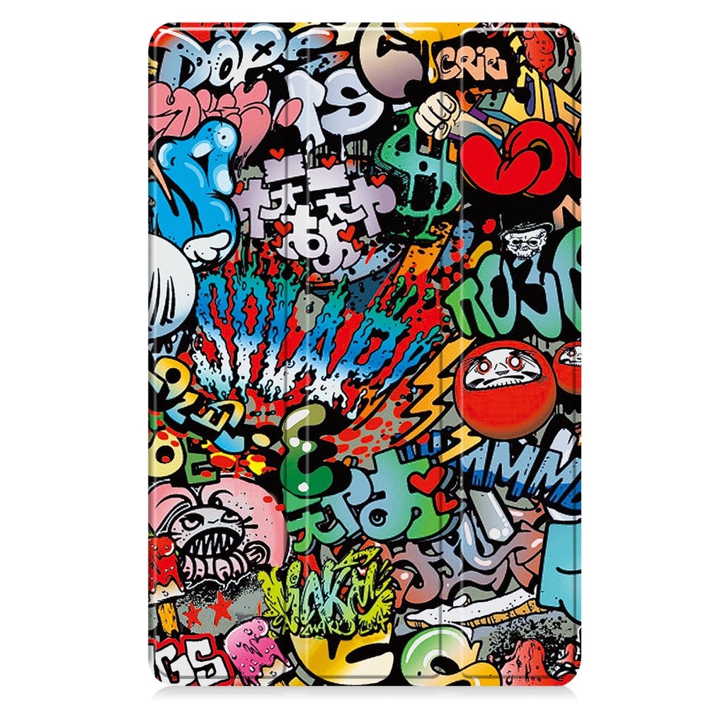 Patte intelligens záró tok Samsung Galaxy Tab S10 FE+ készülékhez - graffiti