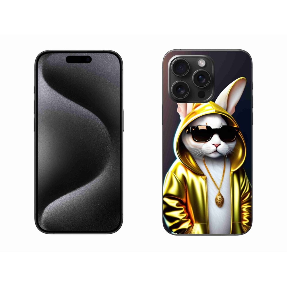Zselés borítás mmCase iPhone 15 Pro Max készülékhez - cat boss