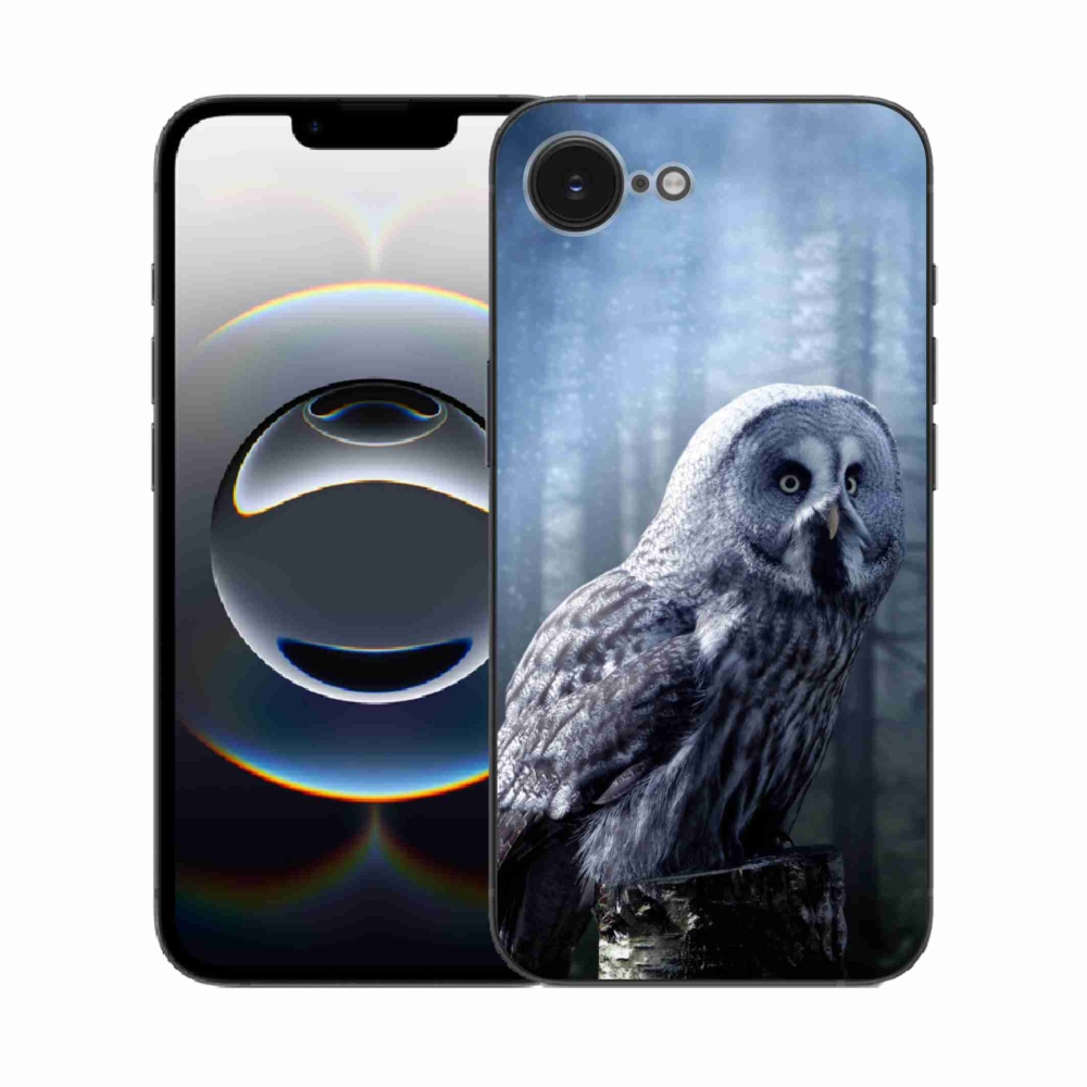 Zselés borítás mmCase iPhone 16e készülékhez - bagoly