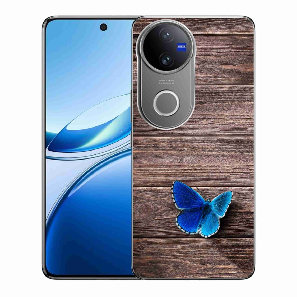 Zselés borítás mmCase a Vivo V50 5G készülékhez - kék pillangó 1