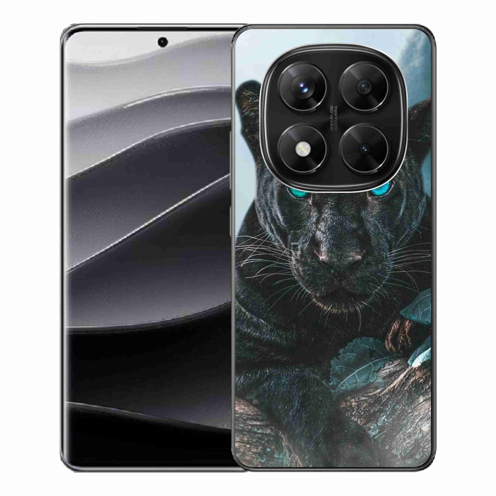 Gél borítás mmCase a Xiaomi Redmi Note 14 Pro 5G/Poco X7 5G - fekete párduchoz