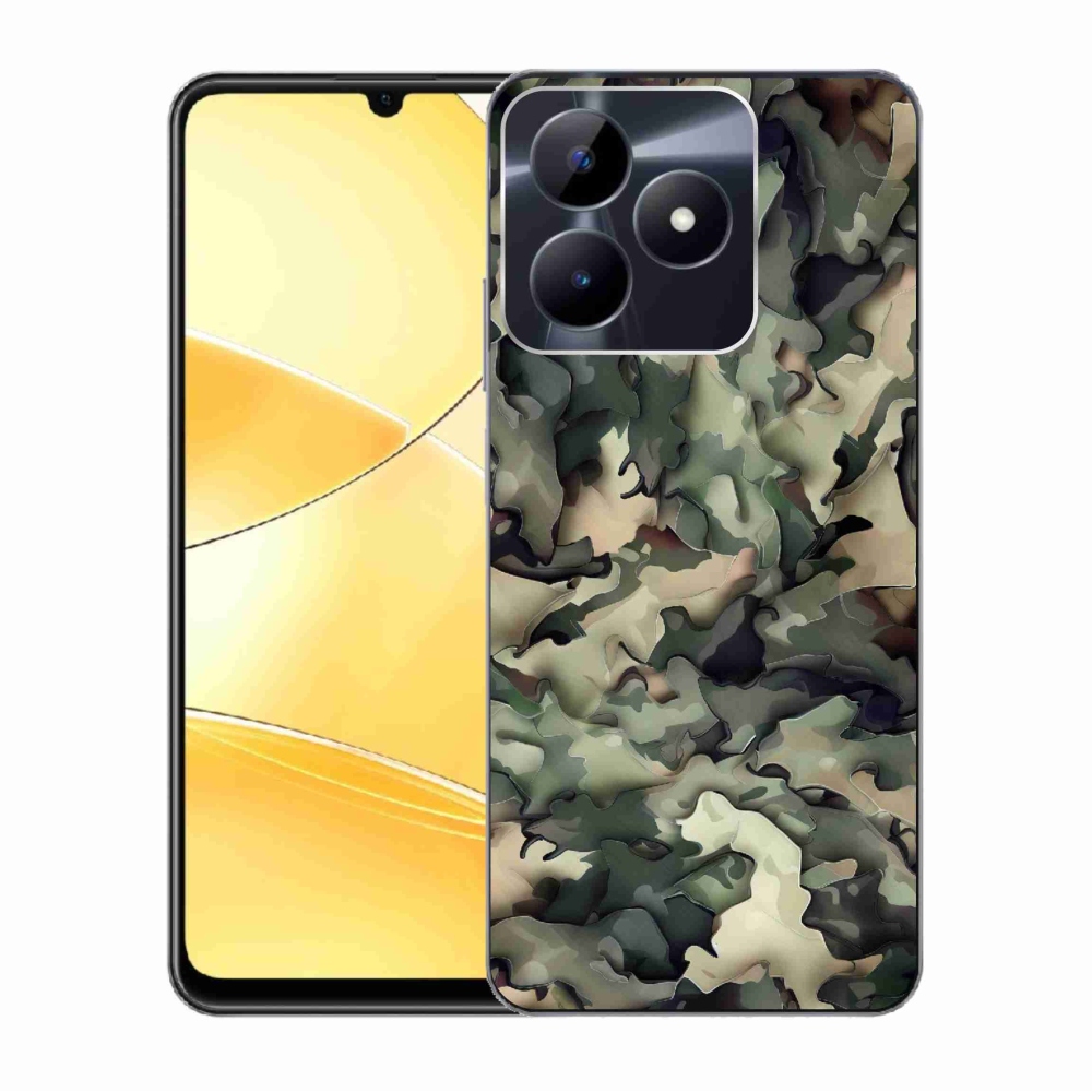 Zselés borítás mmCase a Realme C51/C53 készülékhez - terepszínű minta 9