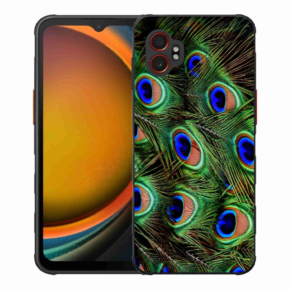 Zselés borítás mmCase Samsung Galaxy Xcover 7 Pro készülékhez - pávatoll