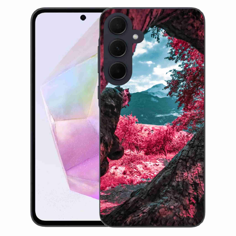 Zselés borítás mmCase Samsung Galaxy A35 5G - hegyi kilátás