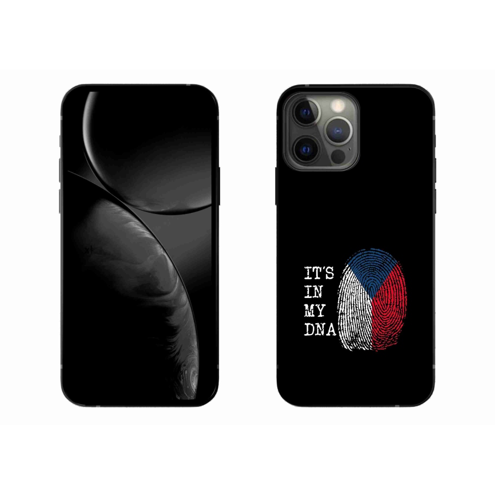 Zselés borítás mmCase iPhone 13 Pro Max 6.7 - zászlós ujjlenyomat fekete háttérrel