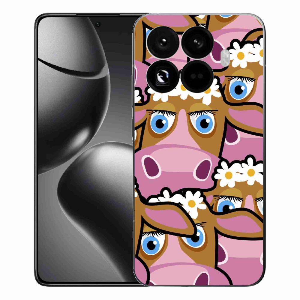 Gél borítás mmCase a Xiaomi 15T Pro számára - karikatúrás tehenek