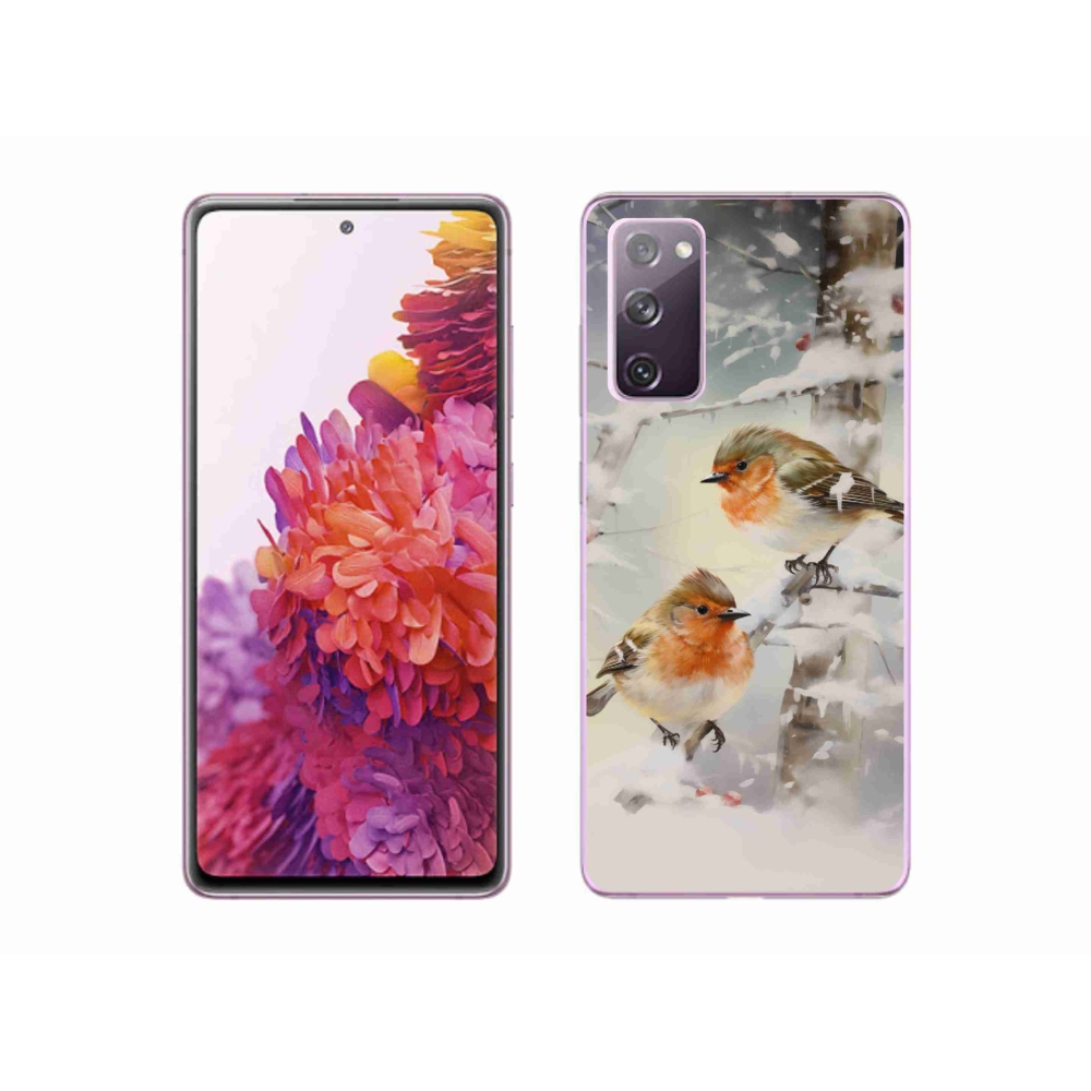 Zselés borítás mmCase Samsung Galaxy S20 FE - madarak télen