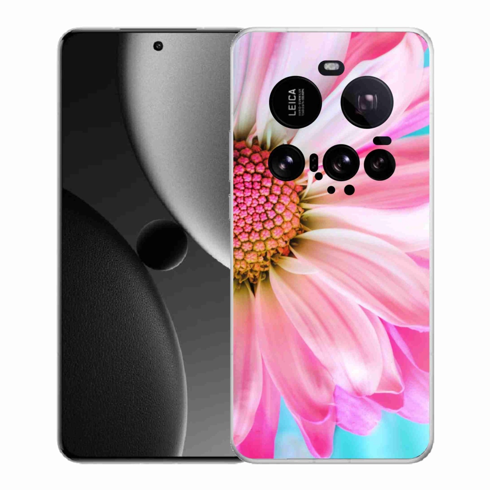 Gél borítás mmCase a Xiaomi 15 Ultra számára - rózsaszín virág