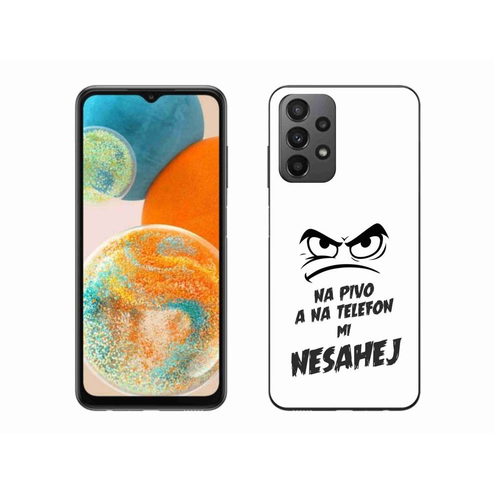 Gél borítás mmCase Samsung Galaxy A23 4G/5G - sör motívum 2 fehér háttérrel