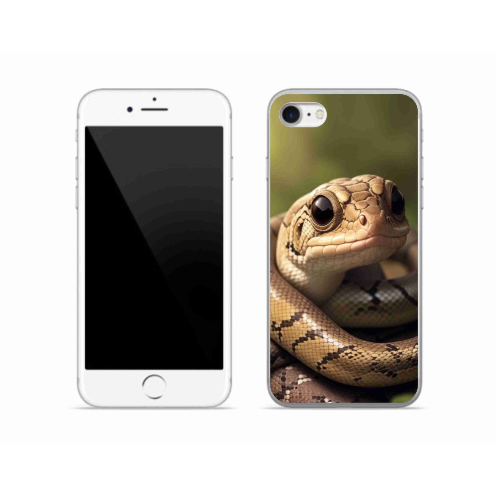 Gél védőburkolat mmCase iPhone SE (2022) - kígyó 1