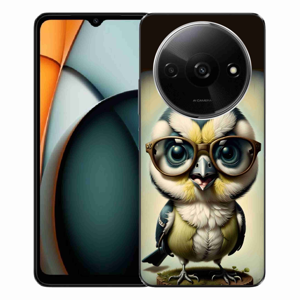 Gél borítás mmCase a Xiaomi Redmi A3 - kölyök szemüveggel