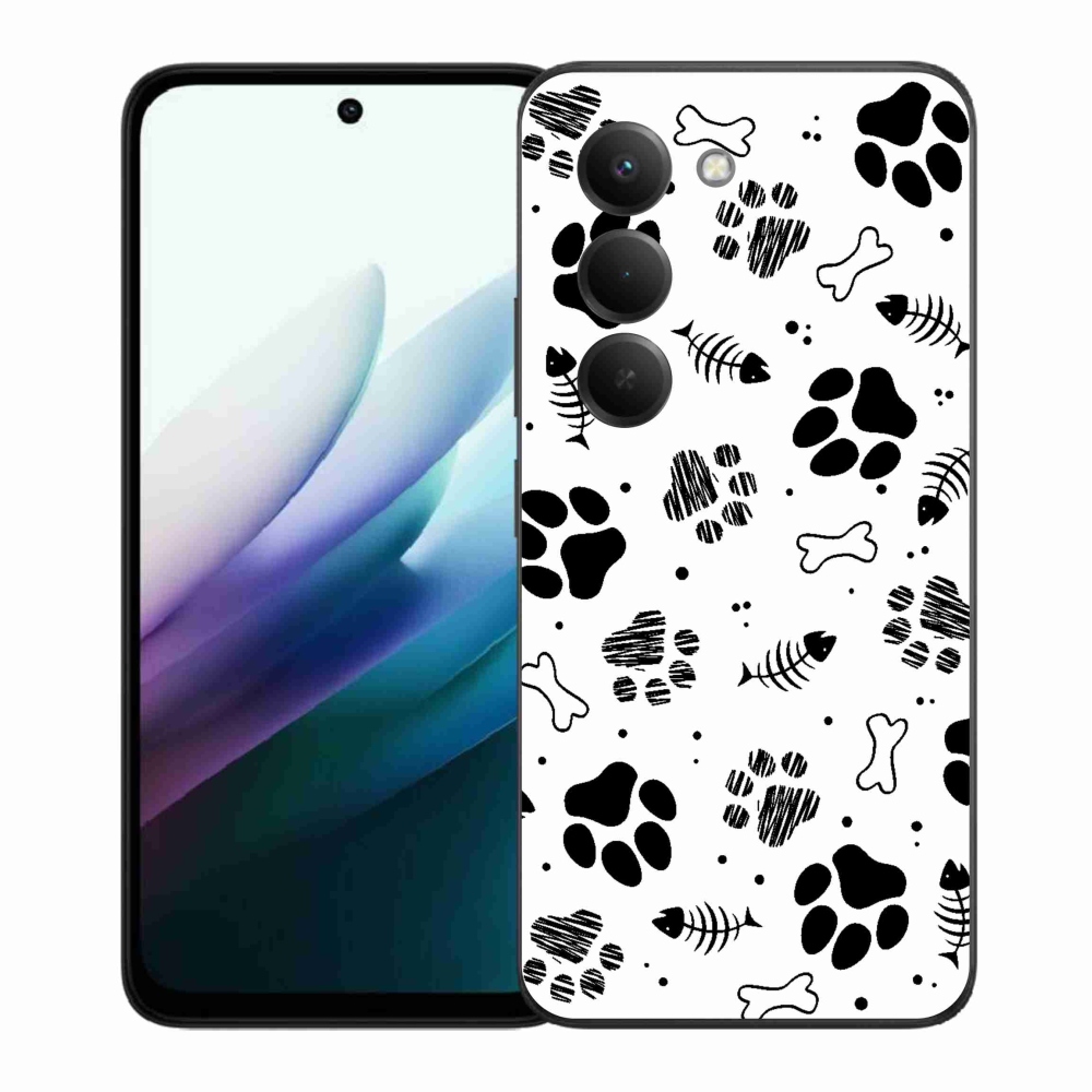 Gél borítás mmCase a Xiaomi Redmi 15 4G/5G (171mm) - kutyamancsok 1