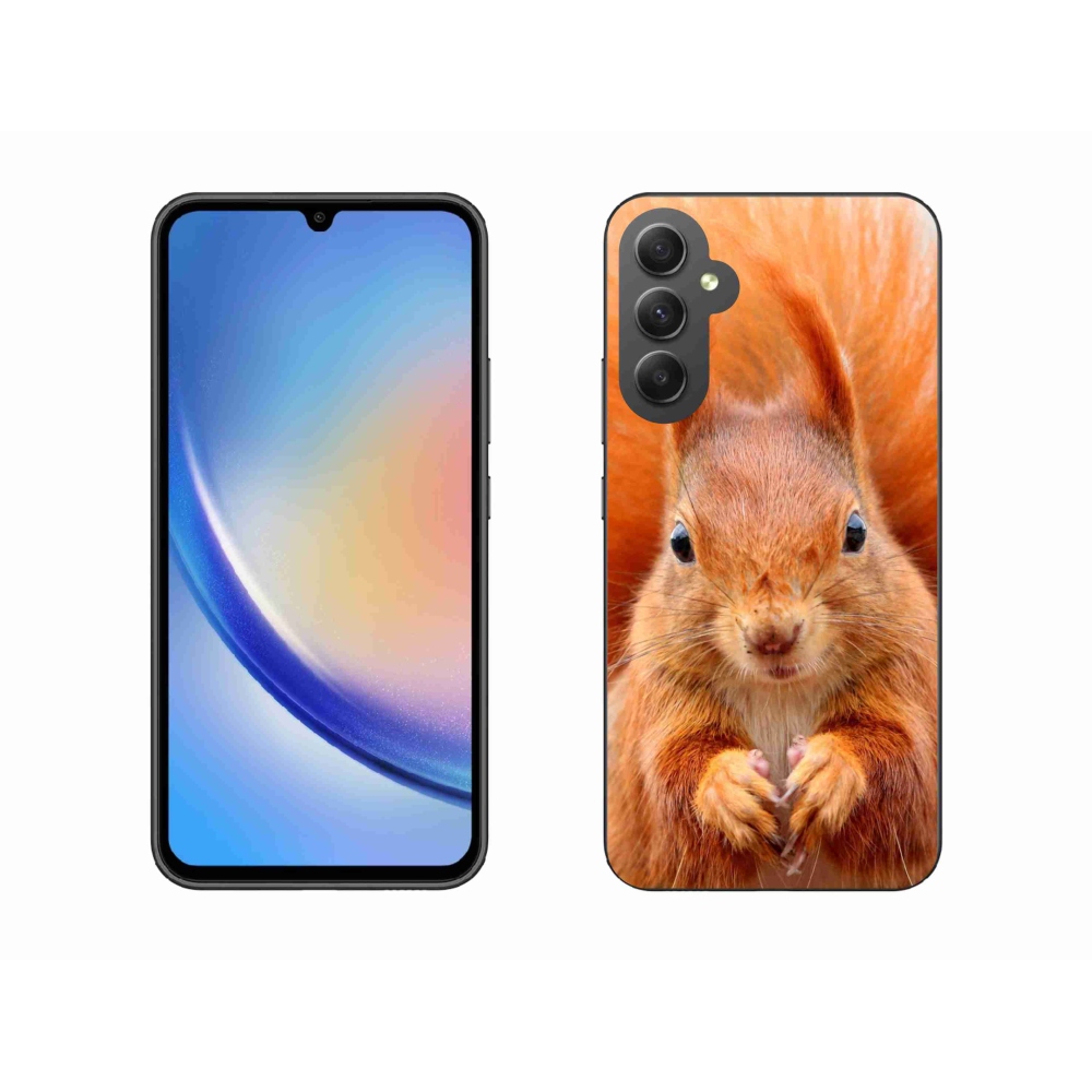 Zselés borítás mmCase Samsung Galaxy A34 5G - mókus