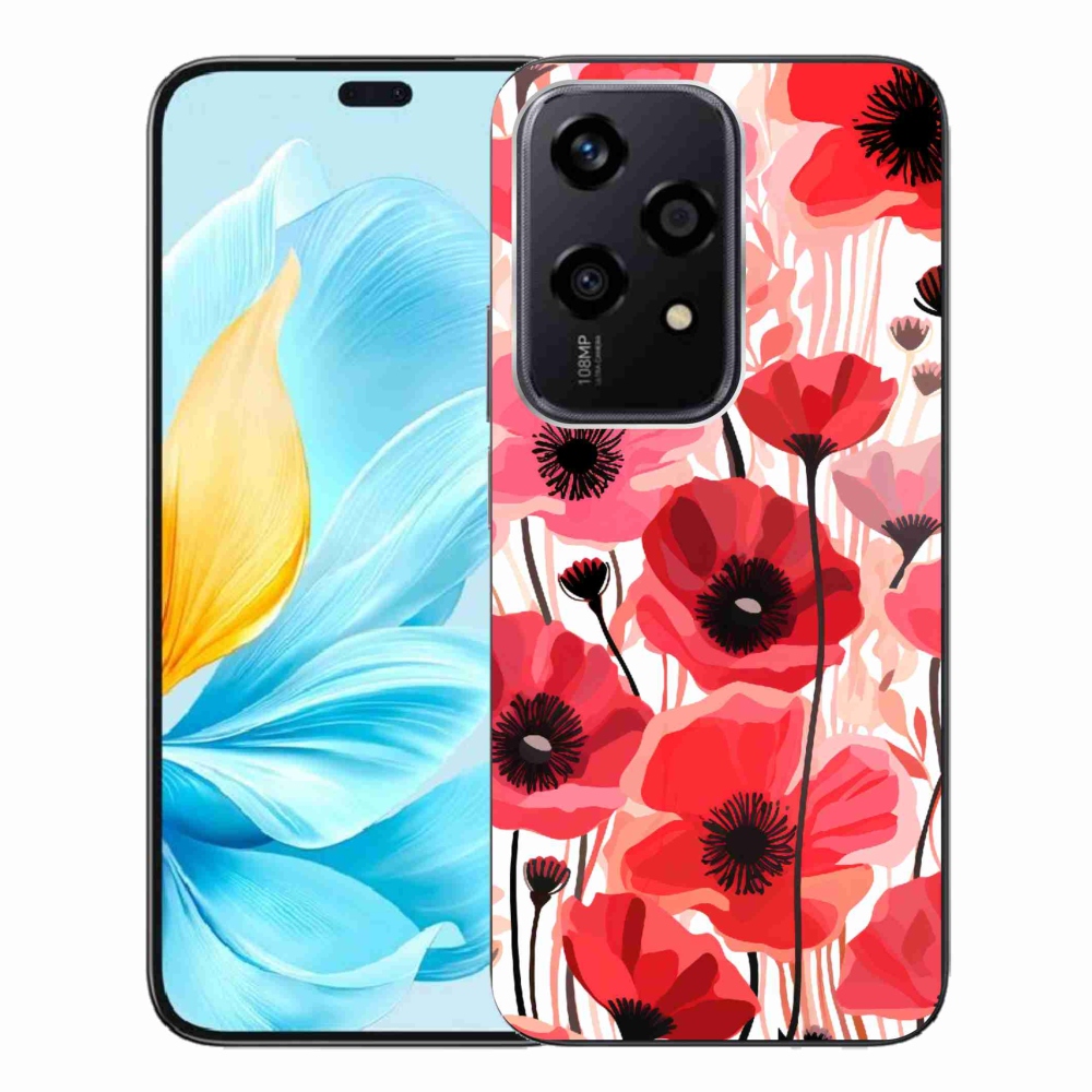 Zselés borítás mmCase a Honor 200 Lite 5G készülékhez - mákos 1
