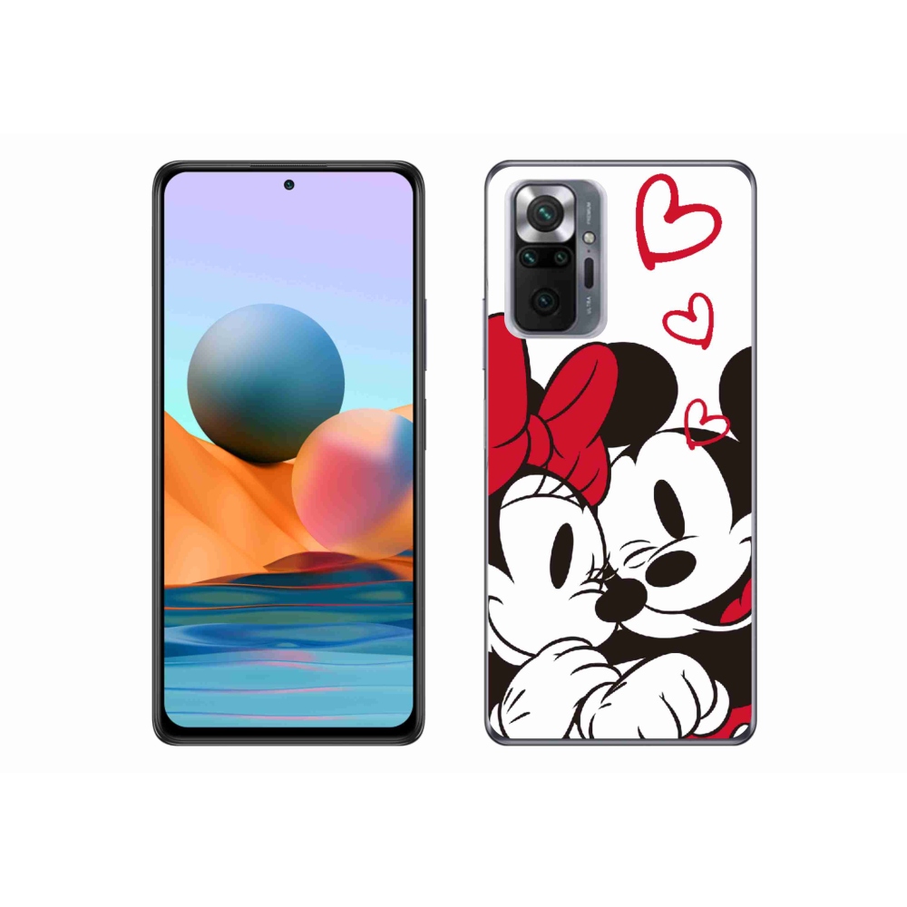 Gél borítás mmCase a Xiaomi Redmi Note 10 Pro-hoz - minnie és mickey
