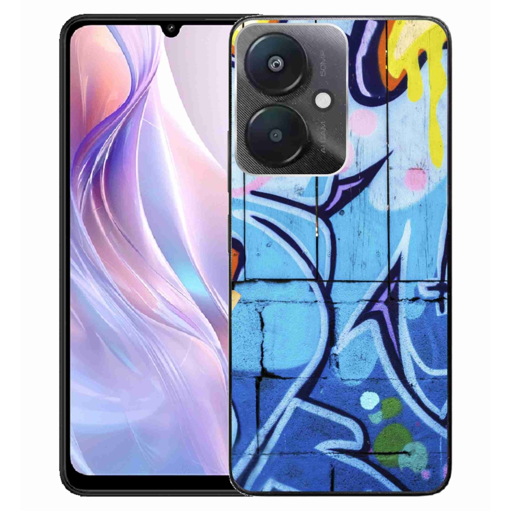 Gél borítás mmCase a Xiaomi Redmi 13C 5G számára - graffiti