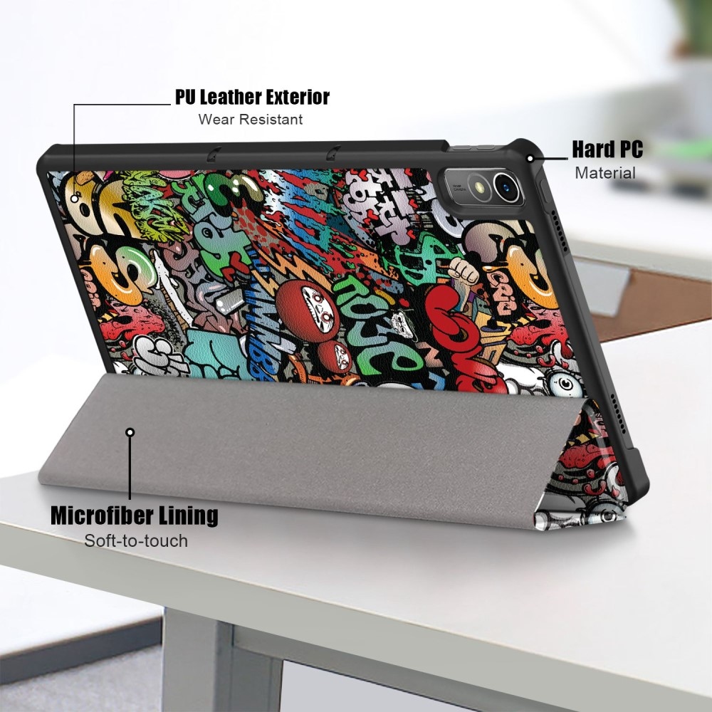 Patte intelligens záró tok Lenovo Tab P11 (2. Gen) - graffiti