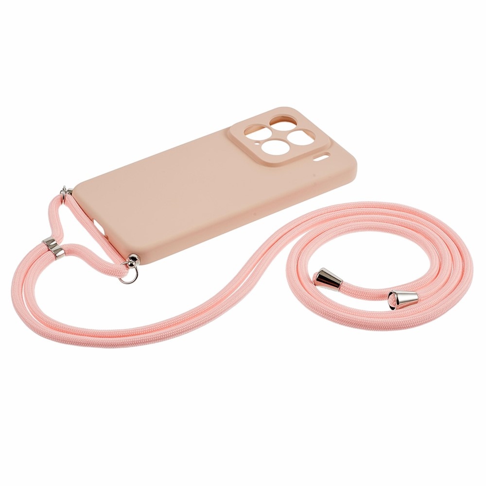 Bélelt zselés tok zsinórral Xiaomi 15 - rózsaszínű