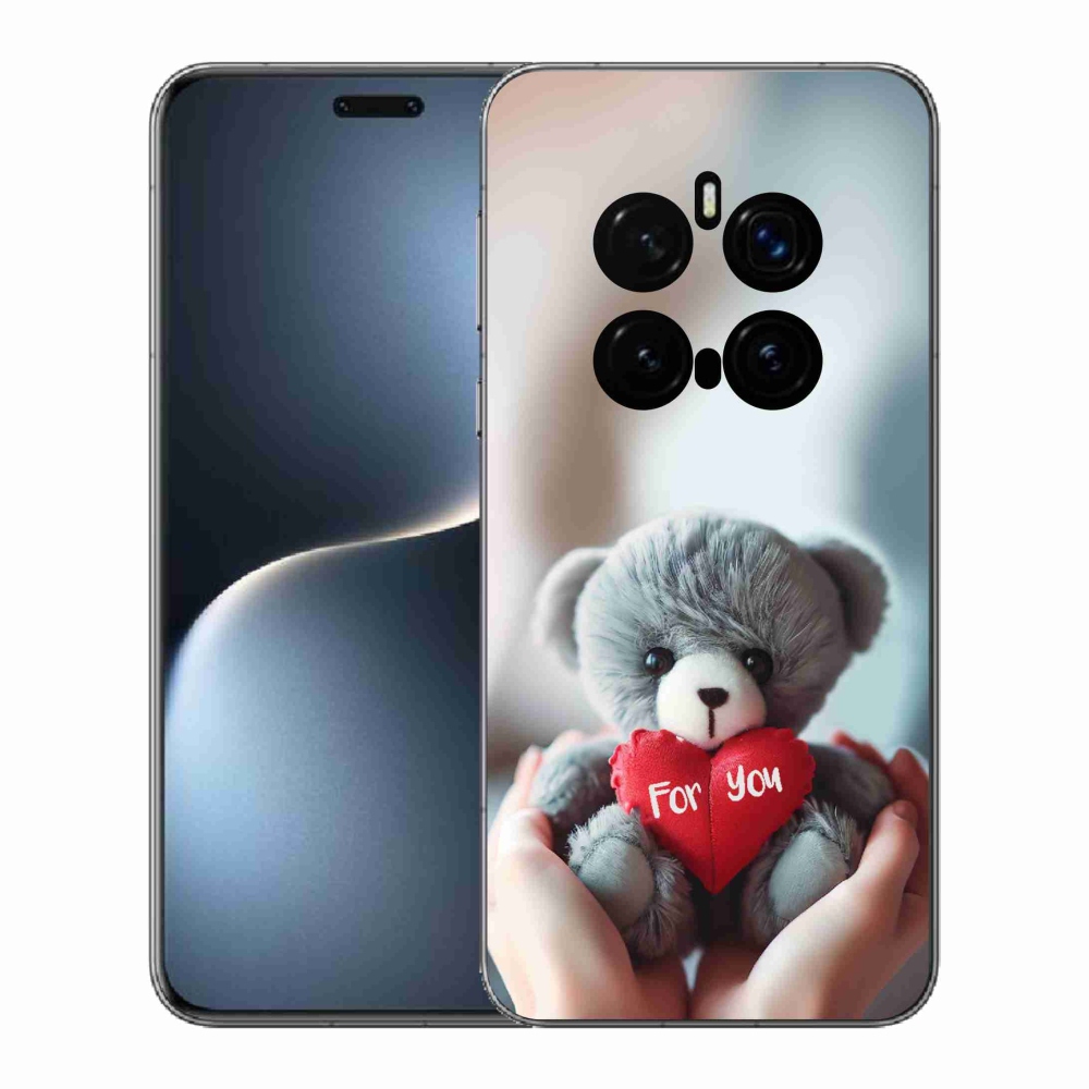 Gél borítás mmCase a Honor Magic 7 Pro 5G számára - mackó a szerelmesek számára