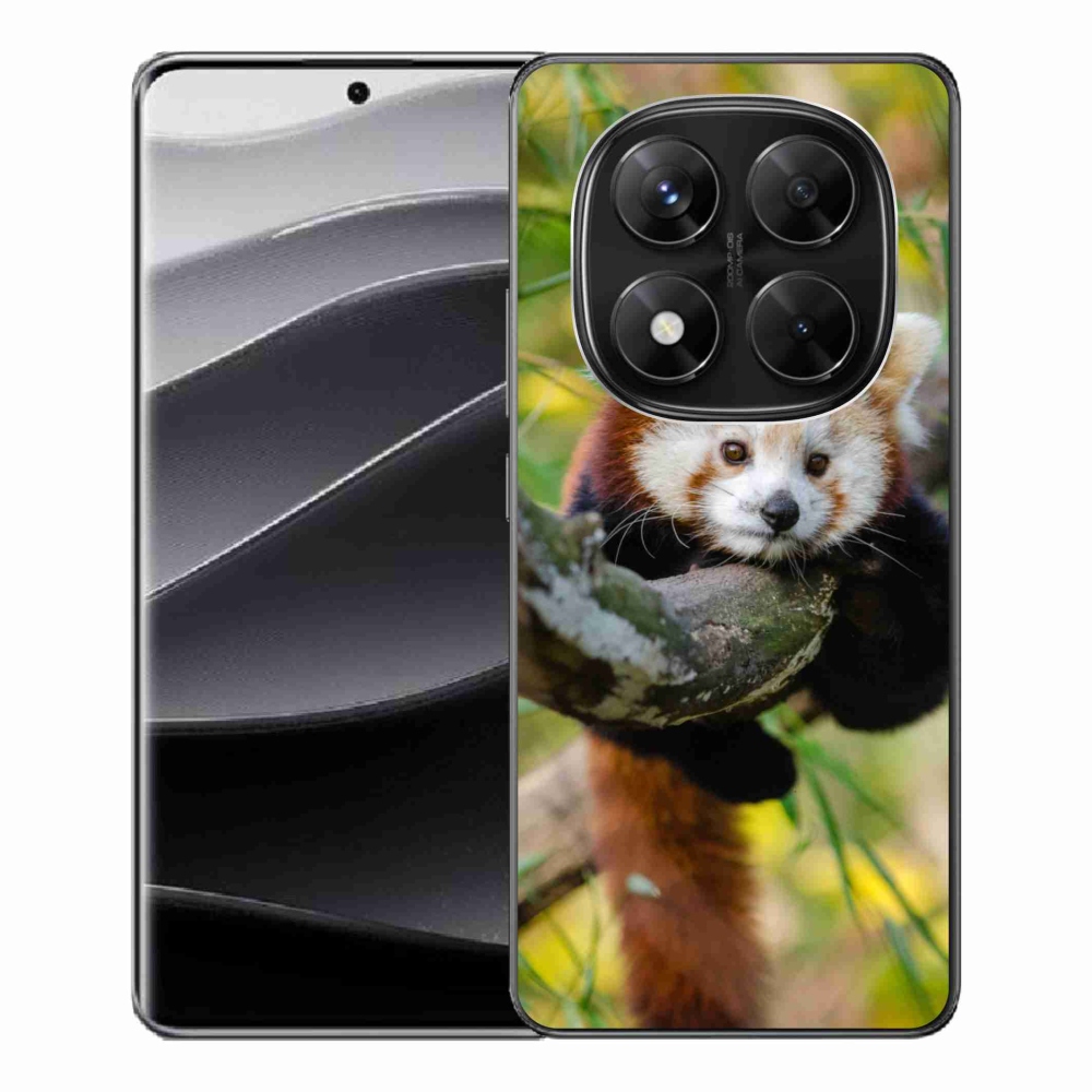 Gél borítás mmCase a Xiaomi Redmi Note 14 Pro 5G/Poco X7 5G számára - panda piros